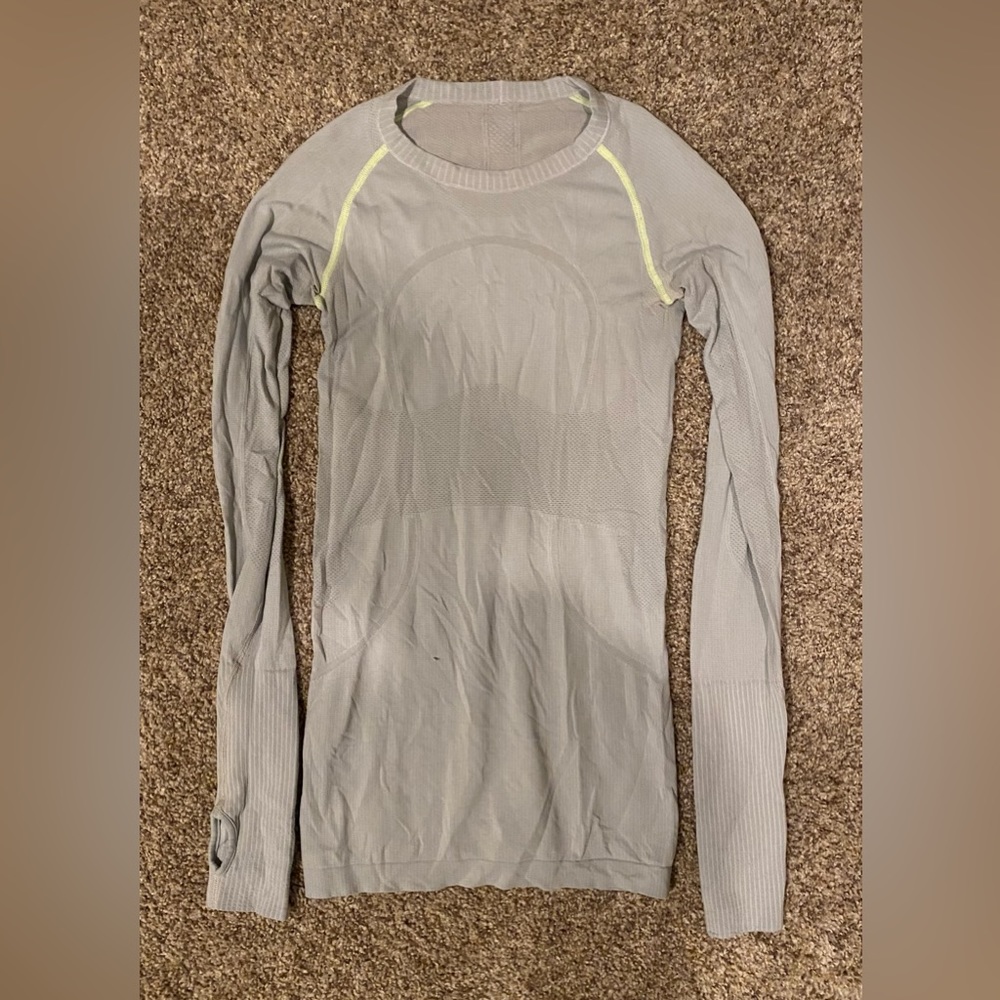 Lululemon run swiftly tech long sleeve gray 4